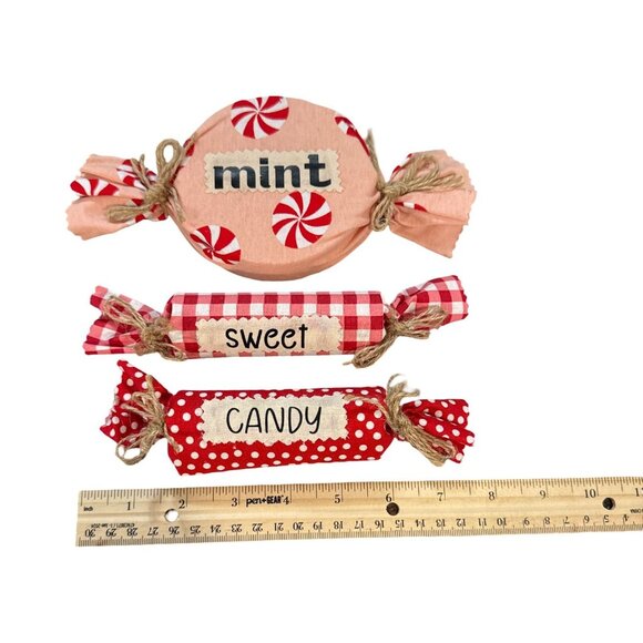 Handmade Christmas Bowl Filler Candy Decor Set Of 3 By Basket Case Designs LLC - Picture 3 of 6